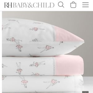 2 Brand New Ballerina Pillowcases